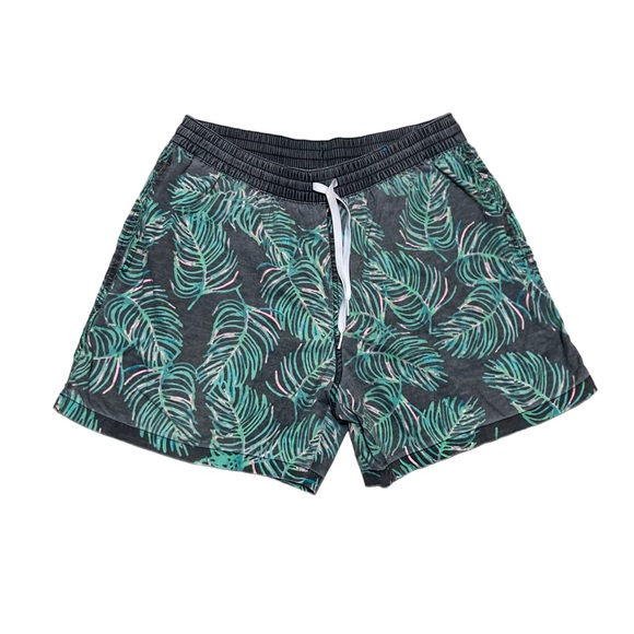 Chubbies Palm Leaves Shorts 5” Men’s size Medium in Black and Green - Picture 2 of 6
